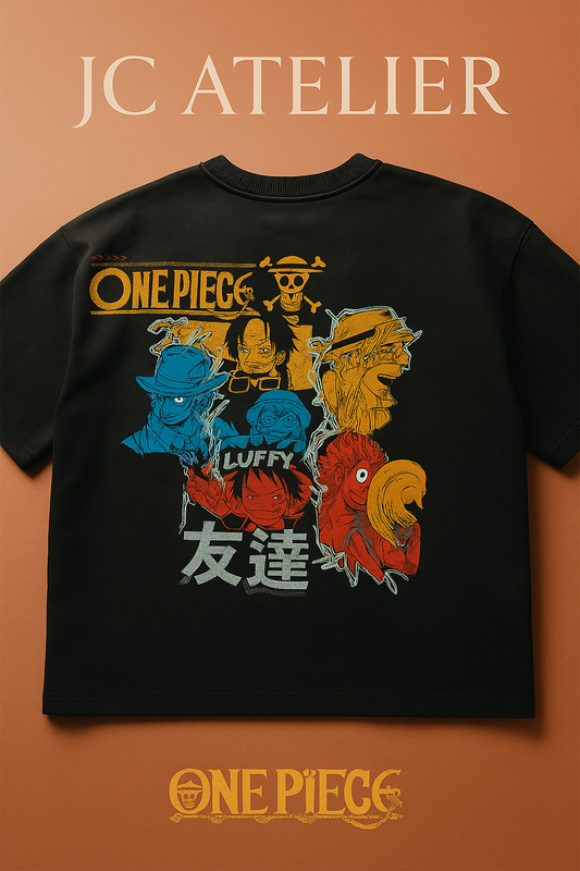 CAMISETA “LUFFY CREW – ONE PIECE” – JC ATELIER